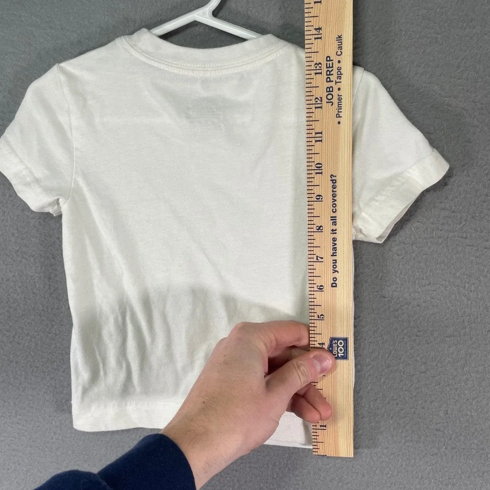 Nike Kids White Swoosh Logo TShirt Size 2T‎ Cotton Polyester Blend
